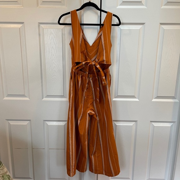 Orange & White Striped Blake Jumpsuit - Picture 5 of 8